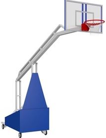Стойка баскетбольная мобильная с выносом щита 1,6м