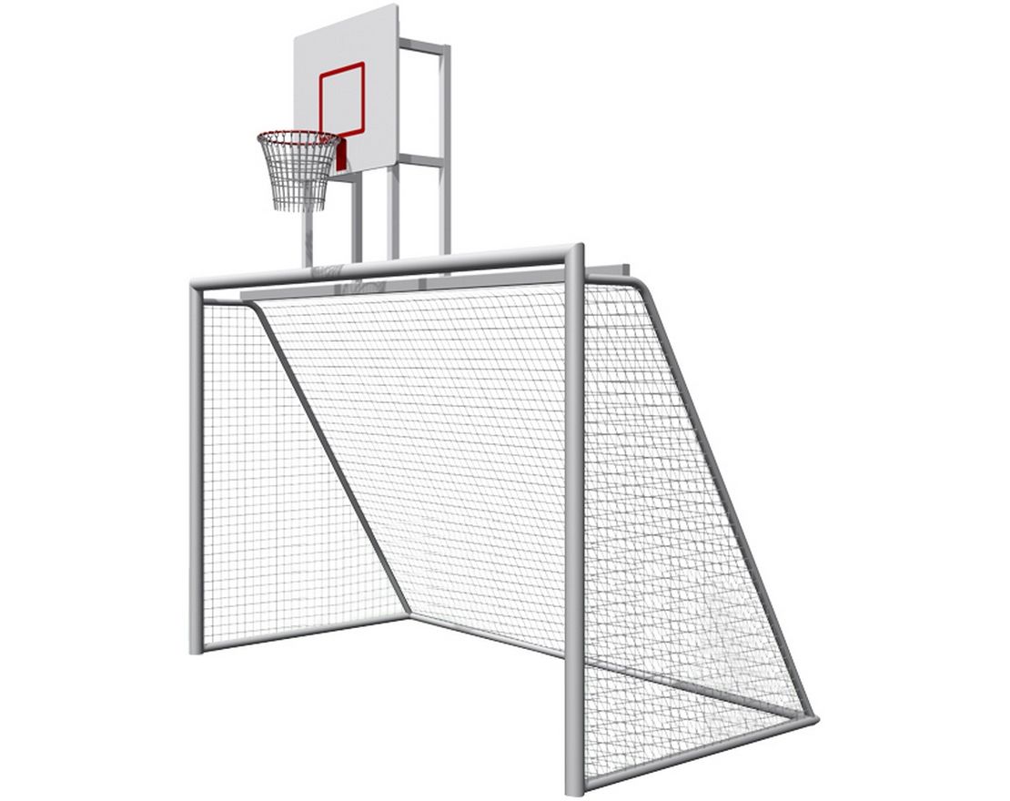 Мини-футбольные ворота с баскетбольным щитом