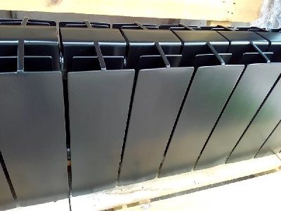 Покраска алюминиевых конструкций (радиаторы)