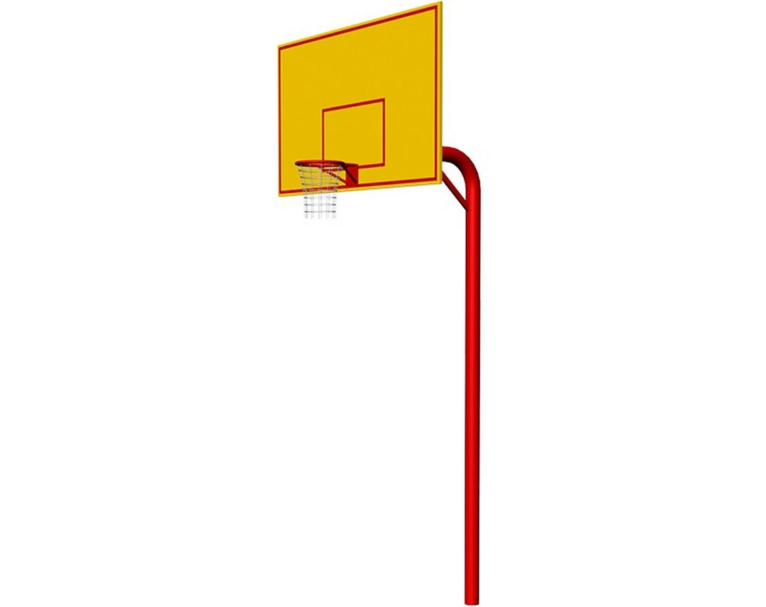 Баскетбольная стойка (стойка, щит, кольцо с сеткой) с усиленным выносом